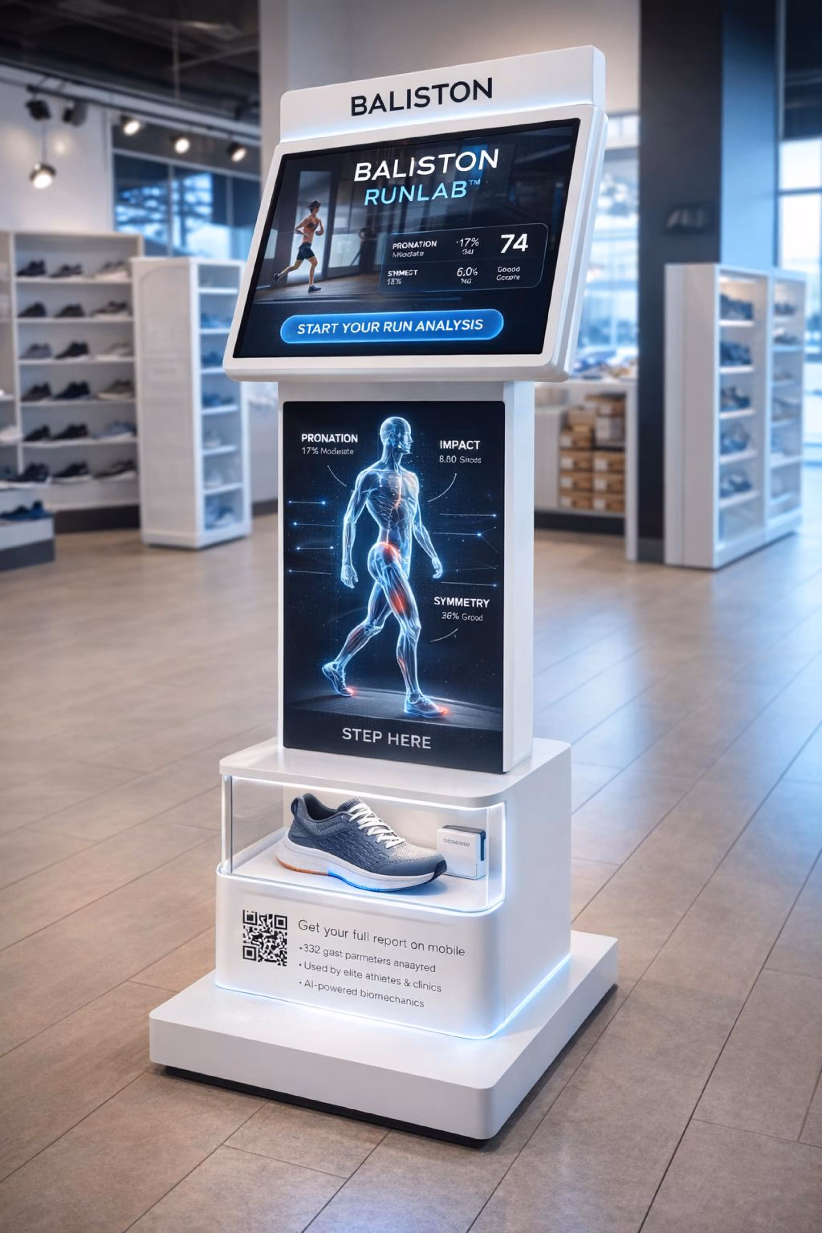 Gait Lab Mini — portable AI kiosk